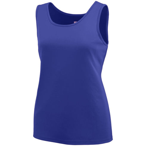 Augusta Sportswear Ladies Training Tank (1705), Color 'Purple'
